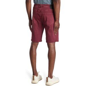 Blank NYC Mens Red Mid Rise Pockets Bermuda Jean Shorts Sz 30 NEW